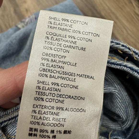 Free People We The Free Cortez Pieced Jeans Women's 25 Multi Patchwork Flare - Picture 16 of 16